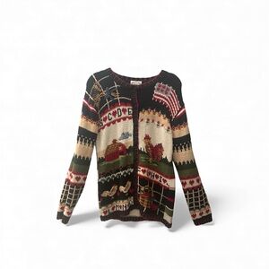 Unique Vintage Farmhouse Cardigan Sweater